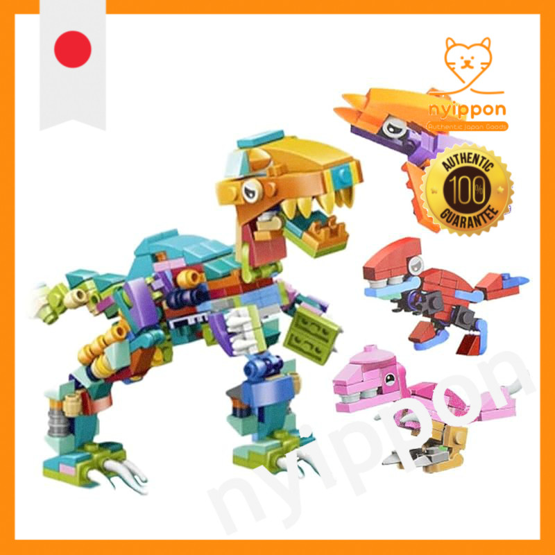 【Festival Prize Toy Set】 Block Collection Dinosaur 12 Pieces Assembly Prize Dinosaur Gift Summer Fes