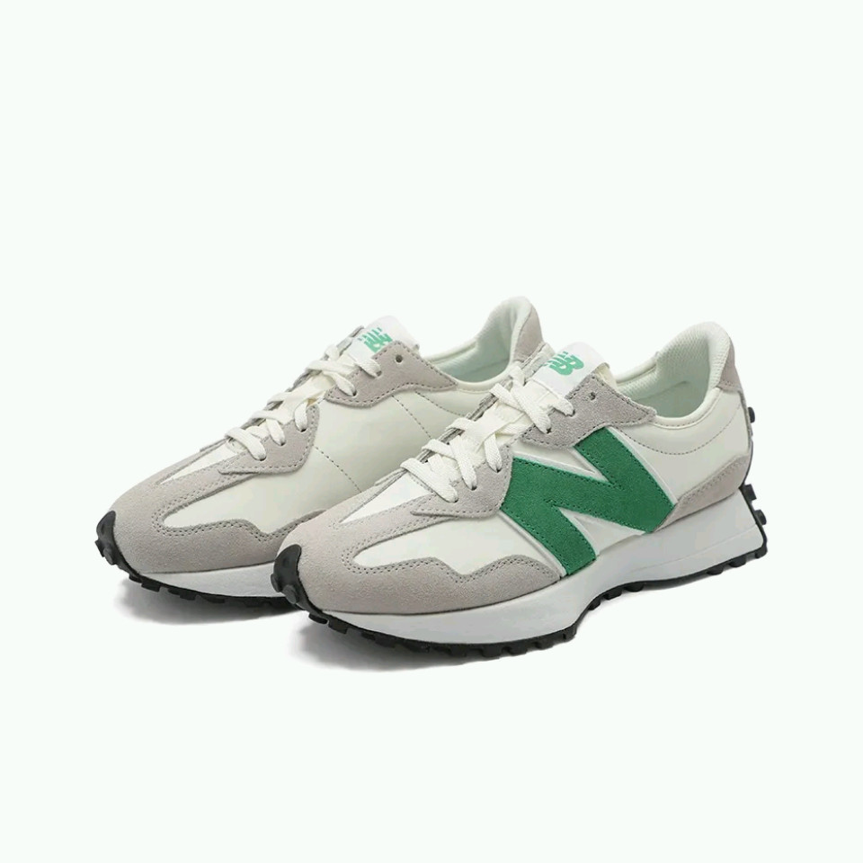 New Balance NB 327 WS327LG รองเท้าผ้าใบผู้ชายรองเท้าผ้าใบผู้หญิงสไตล์เดียวกันในร้าน YDWY