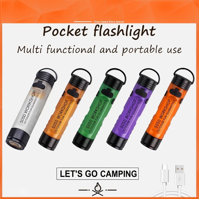 🎯TH อันดับ1🎯【ไฟฉายแสงแรงขนาดมินิแบบพกพา】ไฟฉาย LED​/ไฟทำงาน​ /ไฟฉายสำหรับตั้งแคมป์​/กันน้ำระดับ IP65 กันกระแทก/ทั้งไฟฉาย ไฟหน้ากระดาษ และไฟสปอร์ต/ใช้งานได้นาน รับประกันคุณภาพ