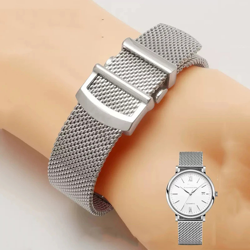 20mm 22mm Bracelet Metal Mesh Watch Band Milanese Stainless Steel Watch Band for IWC PORTOFINO PORTU