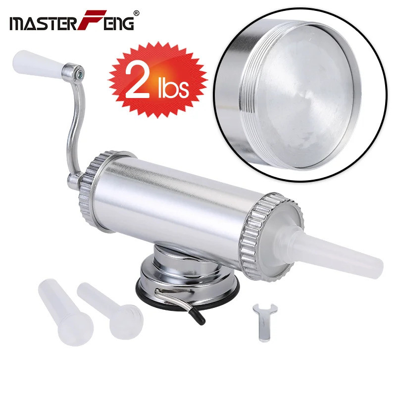 MASTER FENG Sausage Stuffer โฮมเมดเครื่องทําไส้กรอกแบบใช้มือเครื่องบรรจุเนื้อไส้กรอก