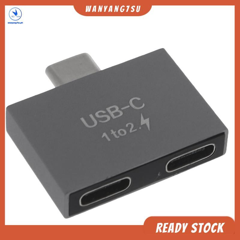 [wanyang7su.ph] USB C Hub Splitter USB C Extension Connector Extension Connector สําหรับ USB C PD Ch