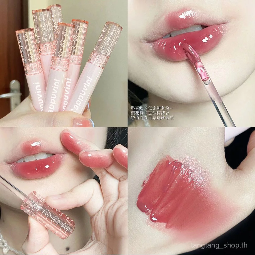 ฟอง ริมฝีปาก เคลือบ กระจกลิปกลอสแก้วลิปเคลือบลิปสติกหญิงราคาถูกนักเรียนนมชาสีลิปกลอส (ร้านเราราคาราคาราคาราคาราคาการระบายน้ํา)