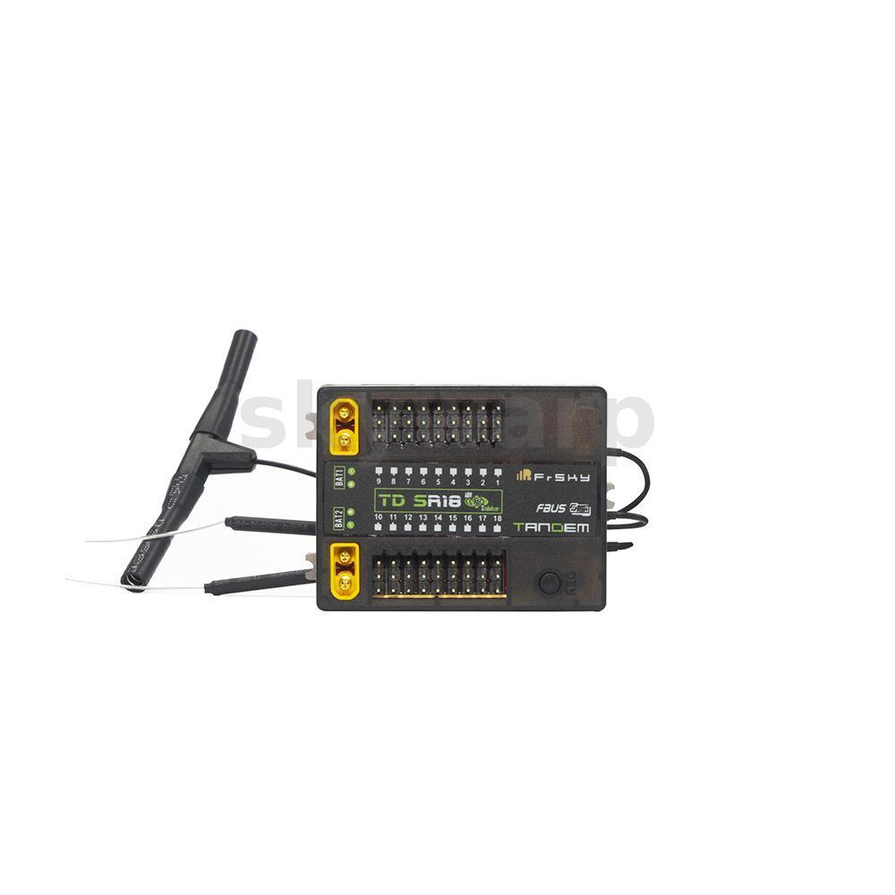FrSky Tandem TD Series TD SR18 2.4GHz/900MHz 18CH Dual-Band Long Range RC Receiver พร้อมเสาอากาศ Tri