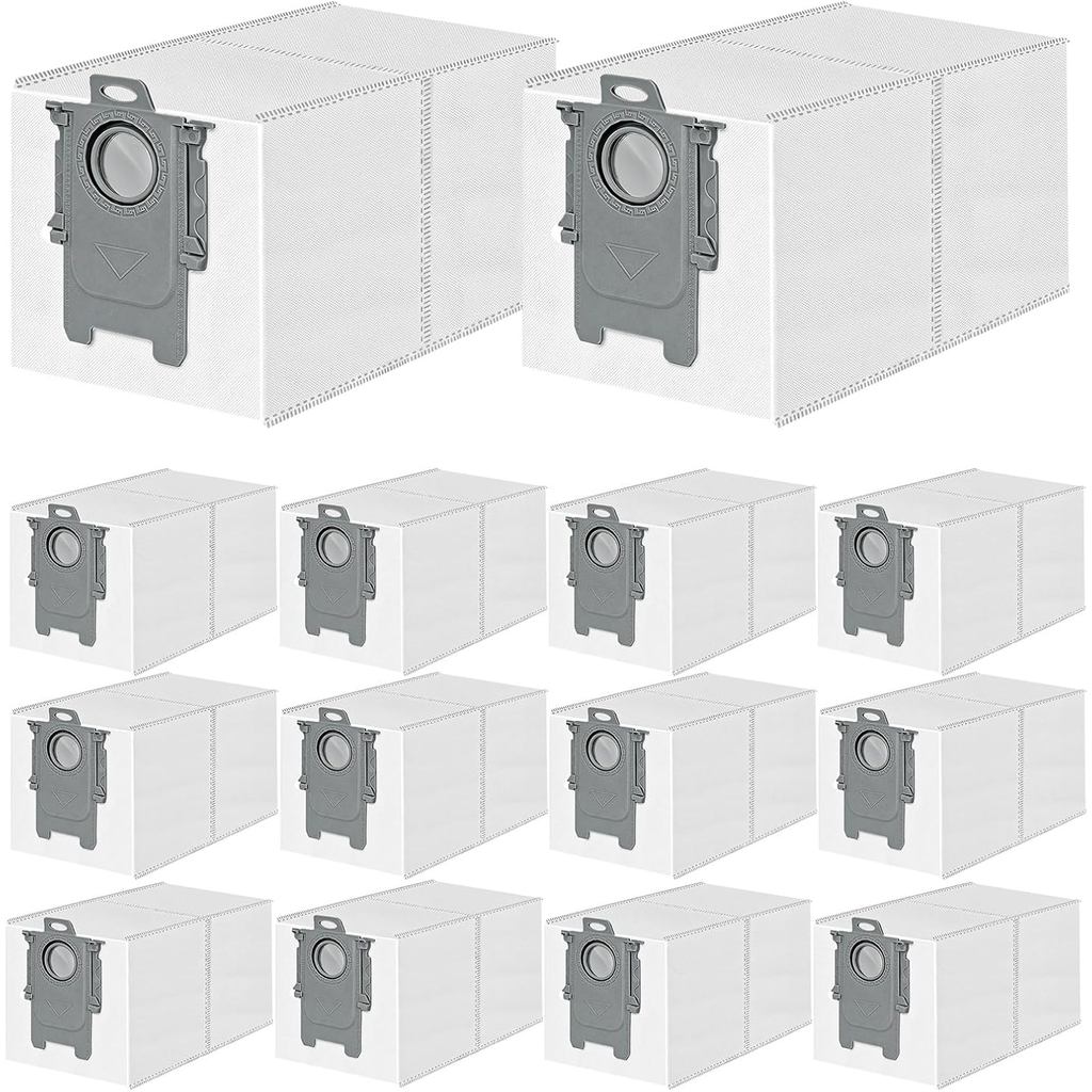 14 แพ็คถุงเก็บฝุ่นสําหรับ Roborock QV 35A/Qrevo S5V/Saros 10R/Qrevo Edge S5A/Qrevo CurvX/2 Flow/S5X/