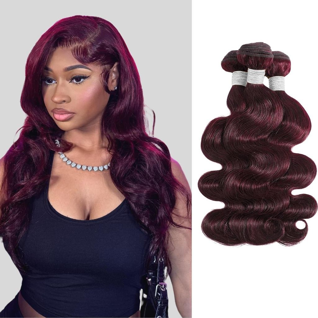 ALHER 99j Human Hair Bundles Body Wave 14 16 18 นิ้ว