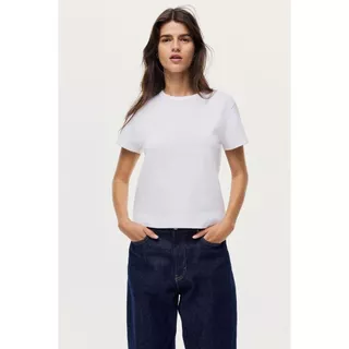 H&M(เอชแอนด์เอ็ม) เสื้อยืดคอตตอน ผู้หญิง 1264833_1