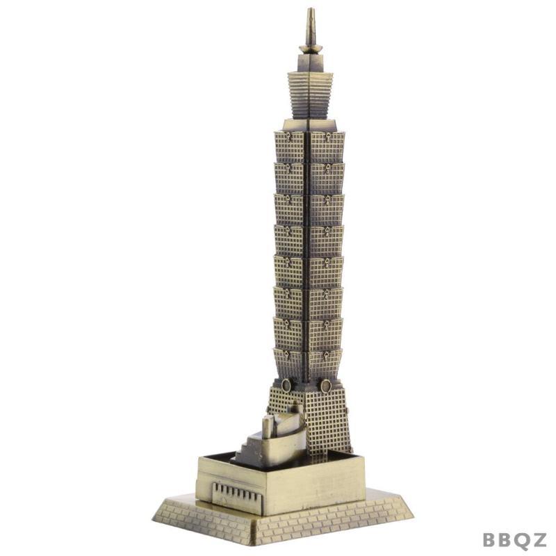 [bqz01] Bronze Taipei 101 Tower Building Sculpture รูปปั้นของที่ระลึกการเดินทางธุรกิจของขวัญเครื่องป