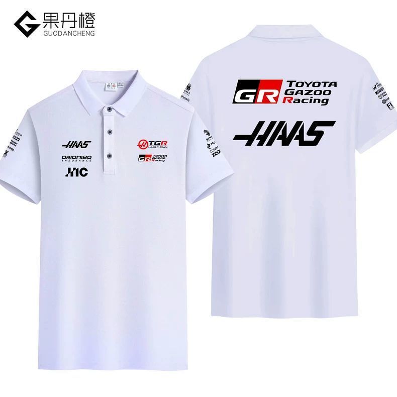 2026HAAS HAAS Fleet Joint Toyota GR Racing Suit Sports Short Sleeve POLO Shirt