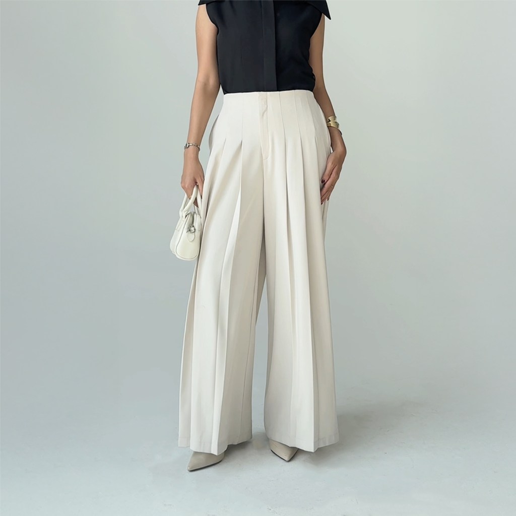PASTELLY - Power Lines - กางเกง Verse Pleats