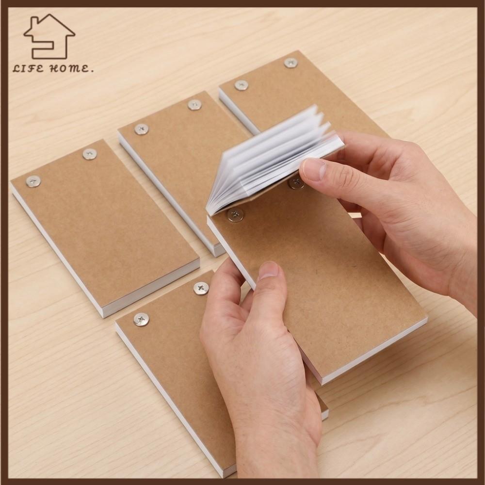 YELGIRL 5PCS Flip Book Kit, Holed Animation Paper Binding Screws DIY Animation Kit,แยกออกแบบไฟLEDใช้