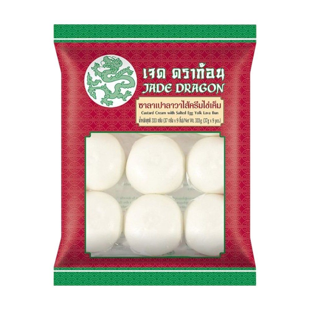 [สินค้าส่งด่วน] เจด ดราก้อน ซาลาเปาลาวาครีมไข่เค็มแช่แข็ง 333 กรัม JADE DRAGON FROZEN CREAM EGG YOLK