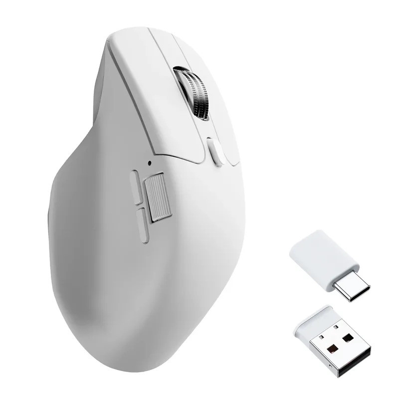 Keychron M6 เมาส์ไร้สาย Silent Micro Switch PixArt 3950 Sensor 8K Polling Rate Dual Scrolling Modes