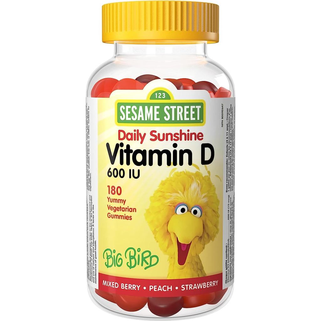 วิตามิน D3 ในรูปแบบลูกอมจาก Webber Naturals สำหรับเด็กอายุ 3 ปีขึ้นไป, แต่ละลูกอมให้วิตามิน D 600 IU