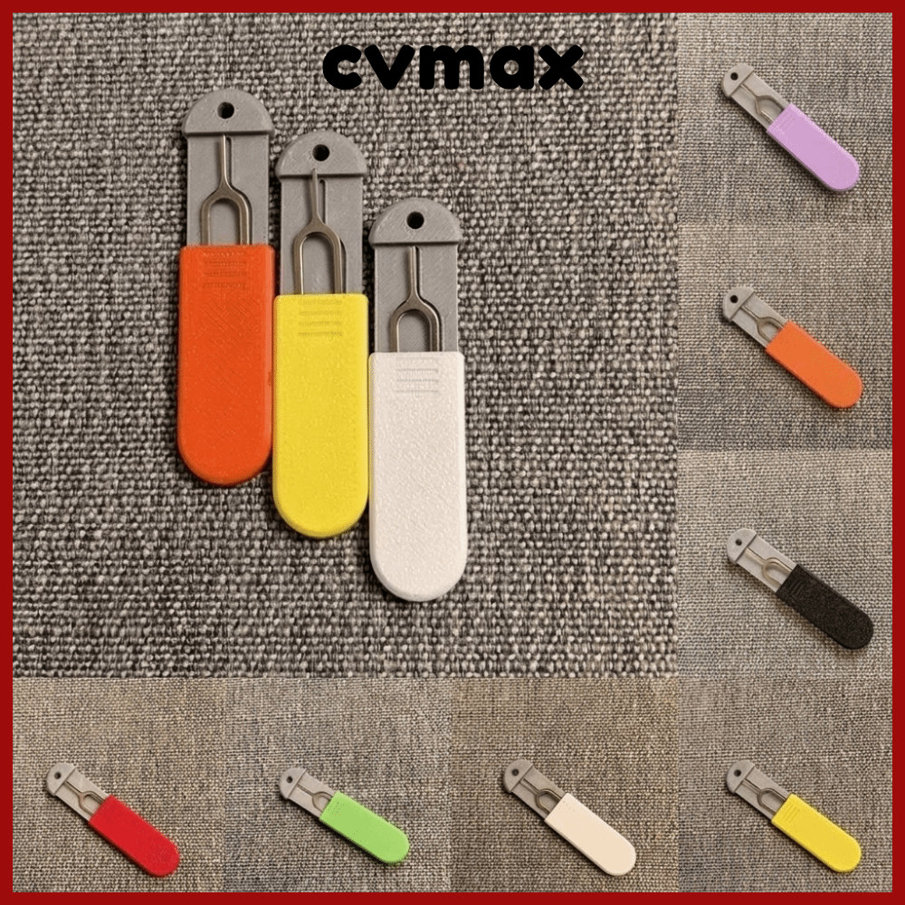 CVMAX ซิมการ์ด Ejector Pin กล่องเก็บ, พิมพ์ด้วย Eject Pin ซิมการ์ด Ejector เครื่องมือ, พกพาทุกวันพร้