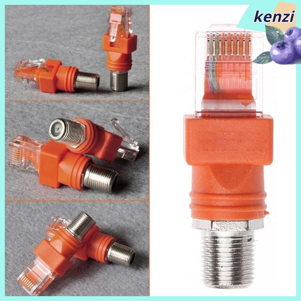 KENZI RJ45 ถึง RF Connector, RJ45 ถึง RF หญิงซ็อกเก็ตอะแดปเตอร์ Coax BNC F-Type Connector, Coupler ข