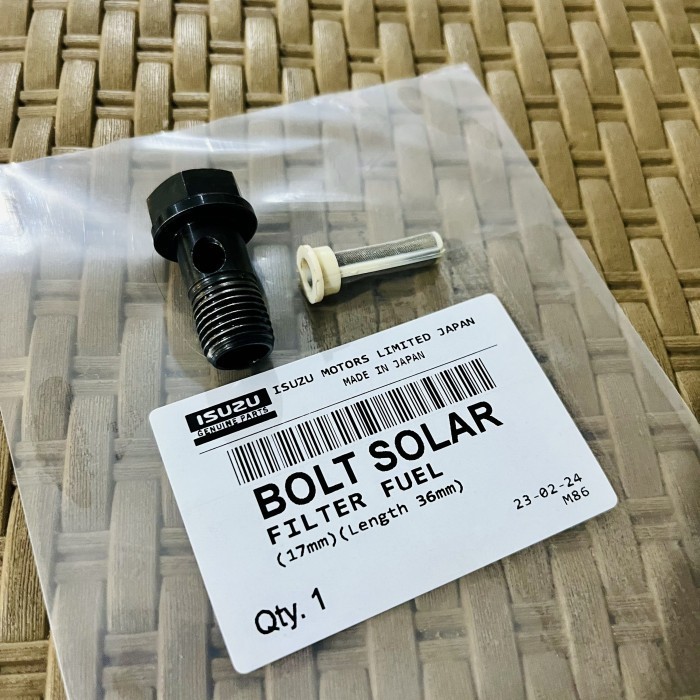สลักเกลียวดีเซล + กรองดีเซล ISUZU TRAGA ELF NMR NKR 71 NMR 81 NLR 85