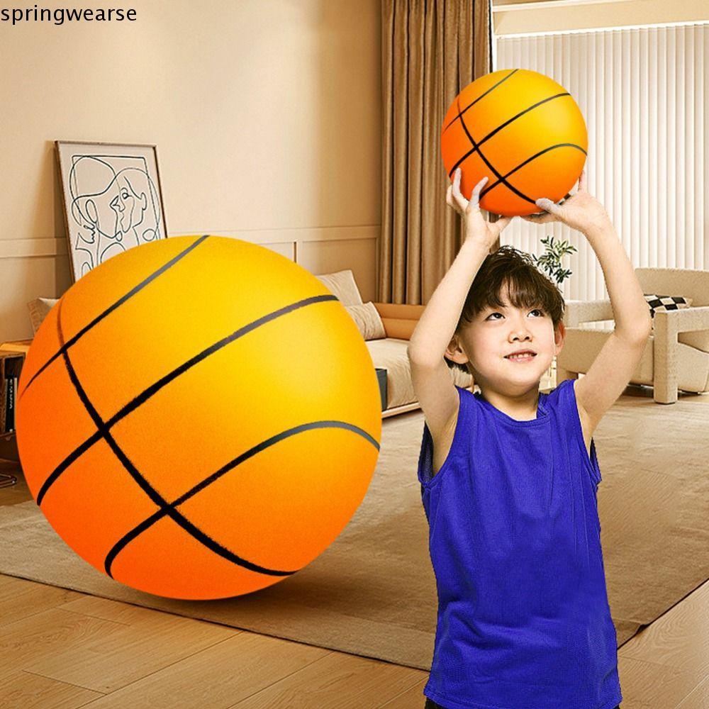 SPRINGWEAR เงียบการฝึกอบรมบาสเกตบอล,18 ซม./22 ซม./24 ซม.ต่ํา Decibel Bouncing Mute Ball,กีฬาของเล่นนุ่ม Damping Impact-Resistant High Mute Ball ของเล่นเด็ก