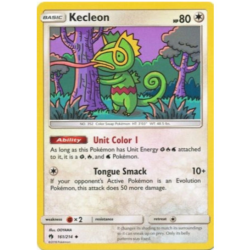 [การ์ดโปเกมอน TCG] Kecleon - 161/214 - Uncommon