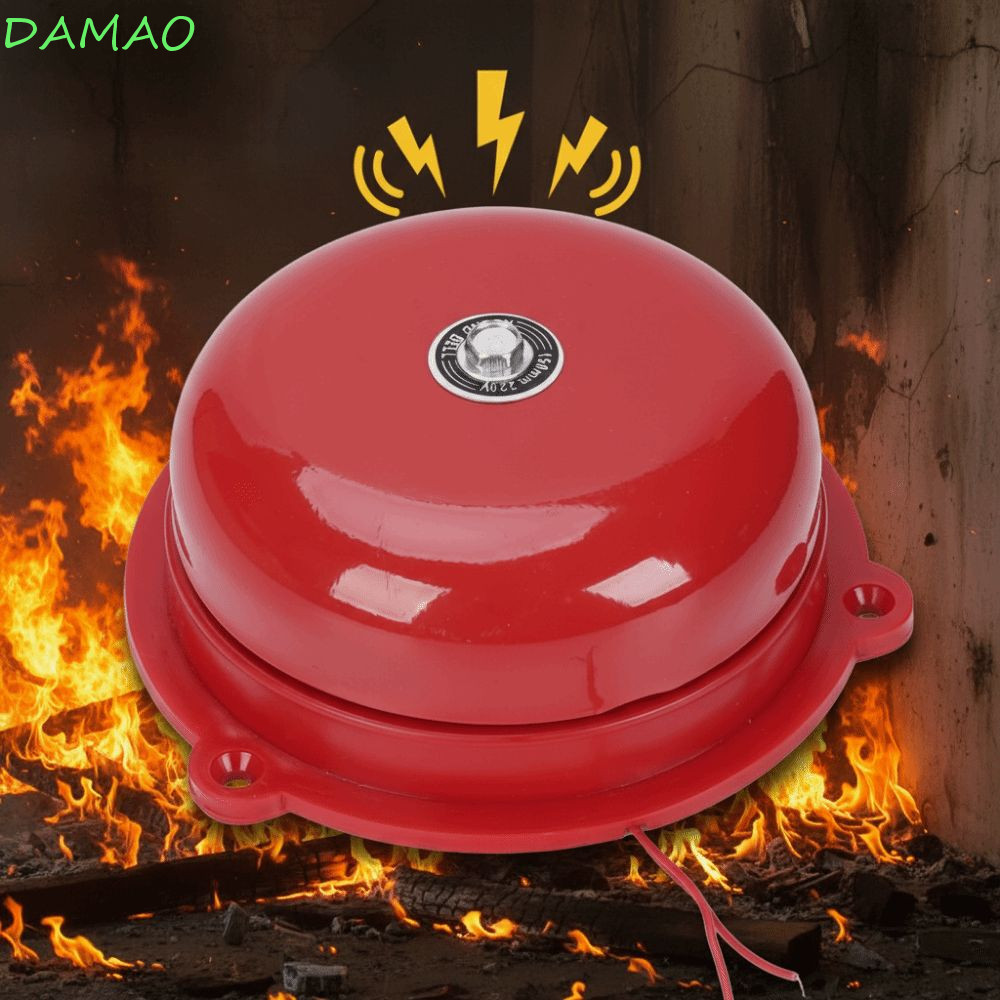 DAMAO ภายใน Strike Alarm Bell, กันน้ําโลหะ Point Fire Alarm, ติดตั้งง่าย AC 220V Electric Bell Inter