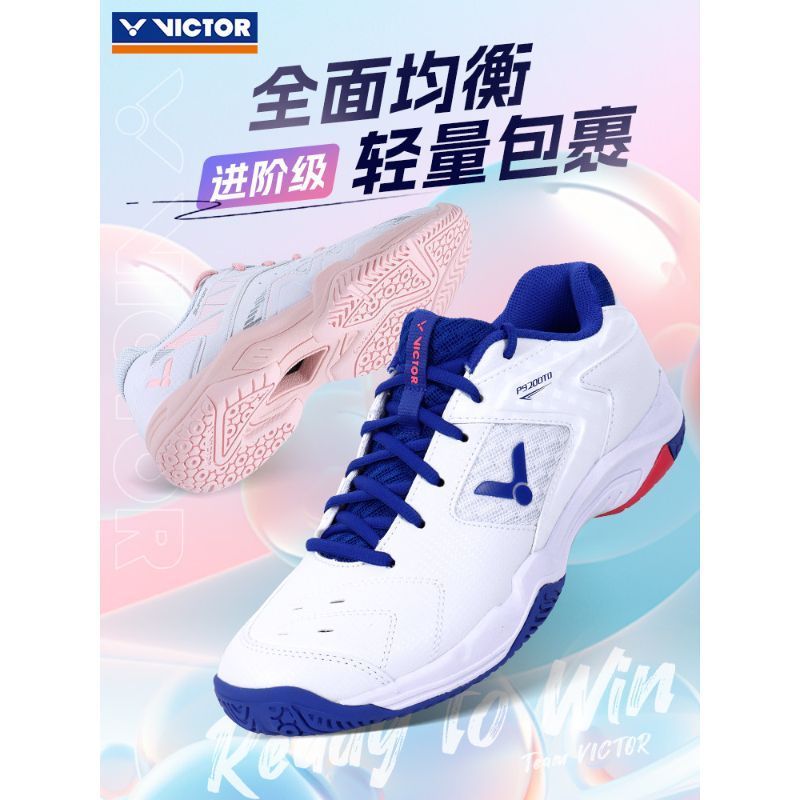 ของแท้ VICTOR VICTOR Victory รองเท้าแบดมินตันผู้ชายผู้หญิงสไตล์หวาย Multi-Stable Professional กีฬารอ
