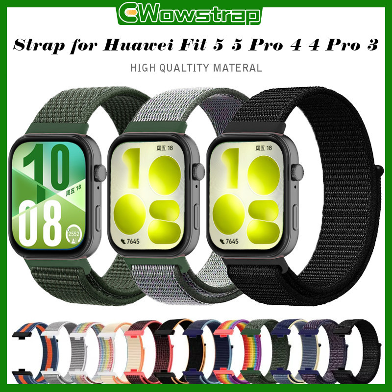 สายรัดแบบลูปไนลอน for Huawei Band 11 11 Pro/10 9 8 NFC/7 อุปกรณ์เสริมสายรัดกีฬาแบบปรับได้สำหรับเปลี่ยนใหม่