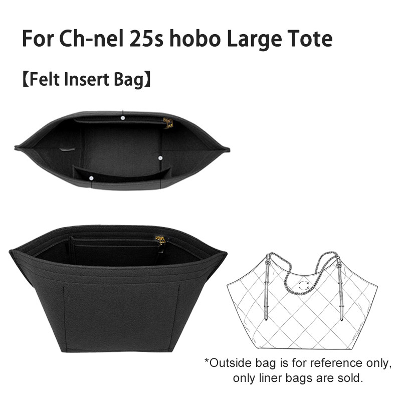 กระเป๋า tote สไตล์ Chanel ทำจากผ้าฟูก มี divider และรองภายใน