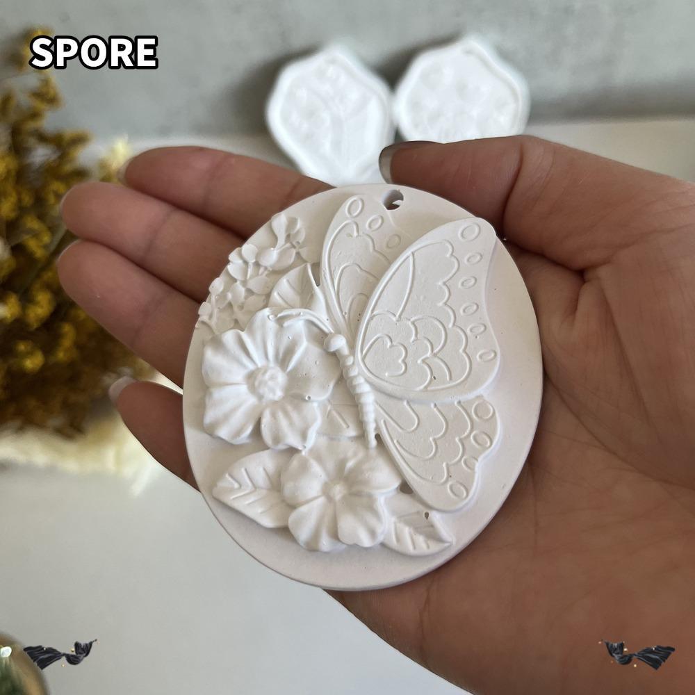 SPORE Resin Mould, Flower/Butterfly DIY Flower Silicone Wax Tablets Molds Candle