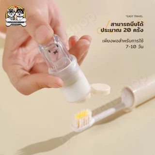 COD แปรงสีฟันพับได้2-in-1 ขนแปรงนุ่ม นวดเหงือก แปรงจัดฟัน ขจัดคราบ หัวแปรงเปลี่ยนได้