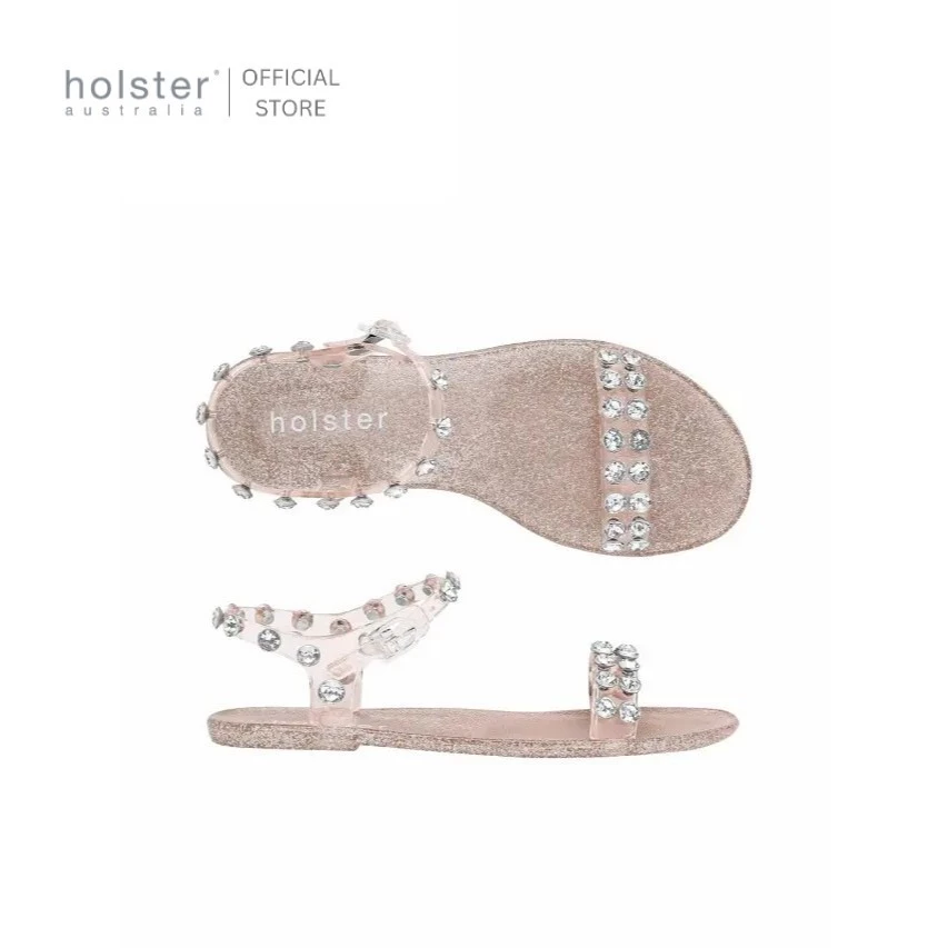holster australia รองเท้าแตะรัดส้นผู้หญิง sunlight glitter สี rose