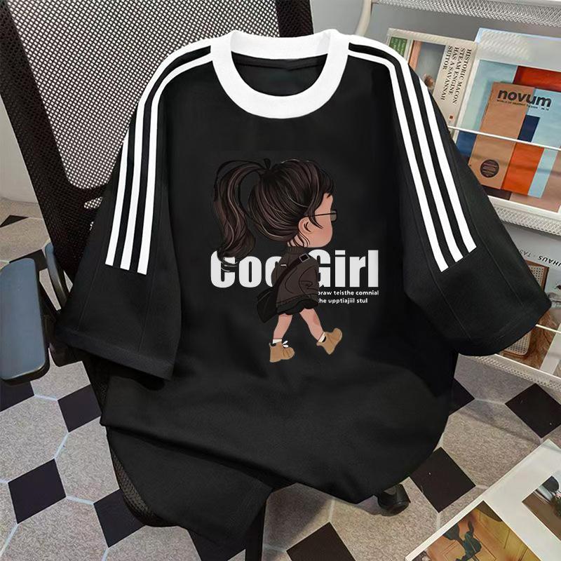 เสื้อโอเวอร์ไซส์วินเทจ คอกลม ทรงหลวม หลากสี ผ้าใส่สบาย มีหลายไซซ์ให้เลือก ตรงไหล่ ประกบแขนสั้น
