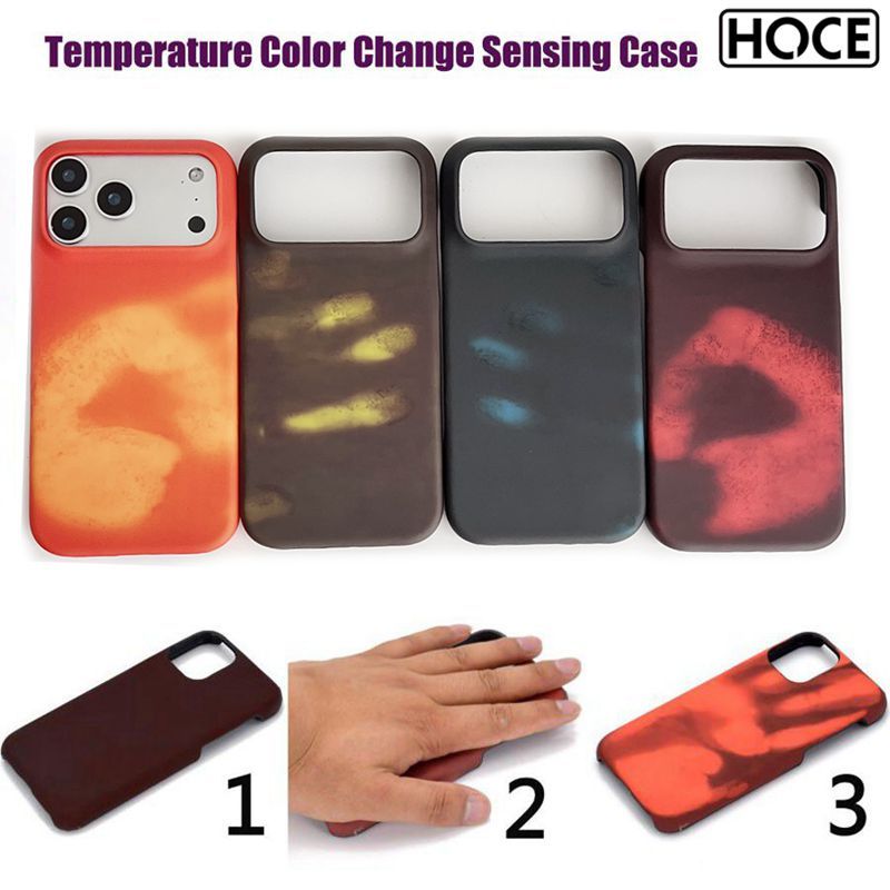 HOCE Thermochromicเคสโทรศัพท์A Wonderous SensationสําหรับIPhone 17 16 15 14 13 12 11 Pro Maxนุ่มกันกระแทก
