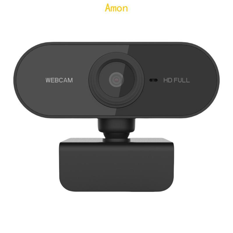 Amon PC 1080P Webcam สําหรับการบันทึกสตรีมมิ่งพร้อมความละเอียด 1080P เสียงที่ชัดเจน