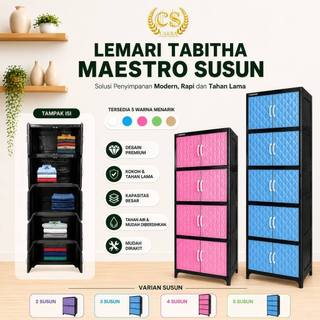 CS Tabitha Lemari Maestro Susun Lemari Plastik Estetik Serbaguna Tabitha Maestro Crystal