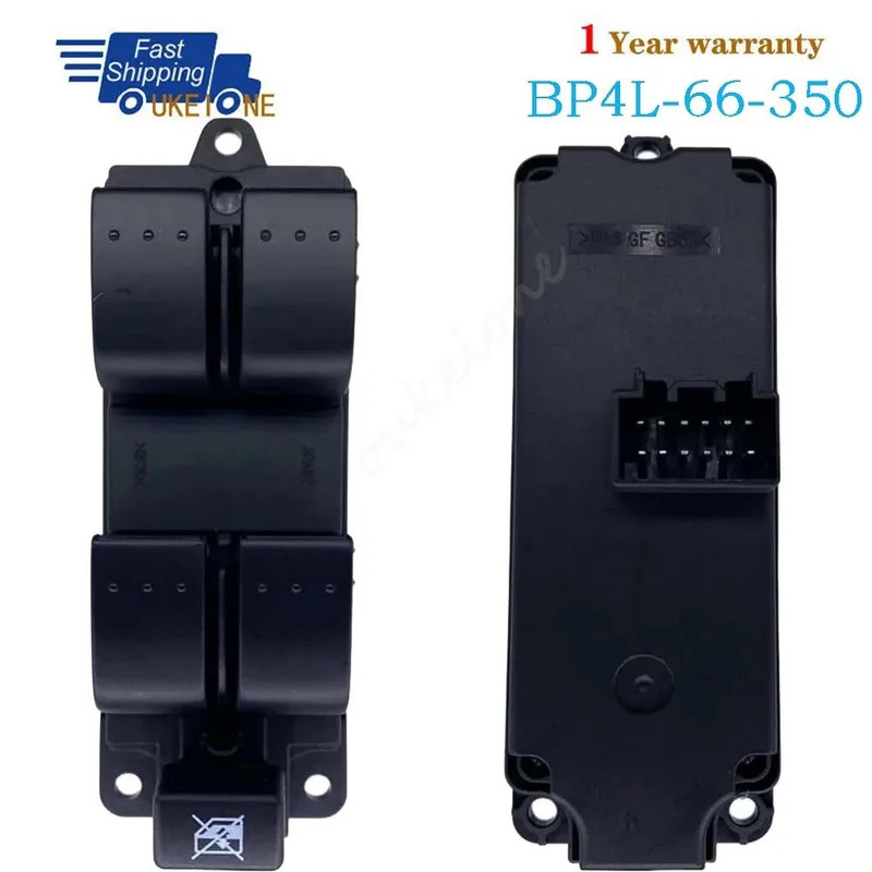 BP4L-66-350 สําหรับ Mazda 3 2003-2009 LHD Master Driver ด้านข้างไฟฟ้าสวิทช์หน้าต่าง Lifter ปุ่มควบคุ