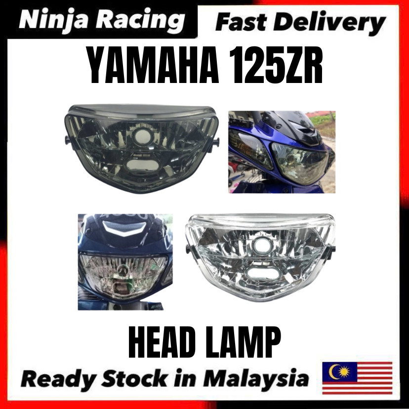 YAMAHA 125ZR 125Z Y125Z Y125ZR Y125 125ZR Y125 ZR HEAD LAMP HEAD LIGHT LAMPU DEPAN ASSY [ TINTED / S