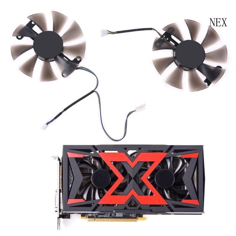 NEX 2x85 มม.PLD10015B12H 0 55A RX580 RX590 สําหรับ POWERCOLOR DATALAND Radeon RX 580 590 กราฟิกการ์ด