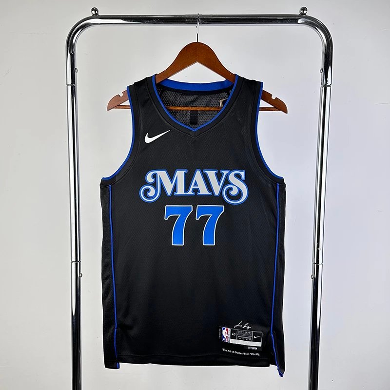 SW Version NBA24 Game Season Lone Rangers City Version No. 77 Dongqiqi Jersey เสื้อบาสเกตบอลชาย Retr