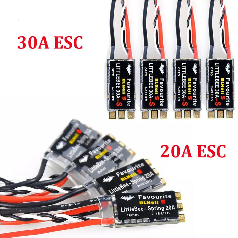 HB FVT LittleBee Little Bee BLHeli_S ESC DSHOT SPRING 20A ESC BLHeli S ตัวควบคุมความเร็ว 2-4S สําหรั