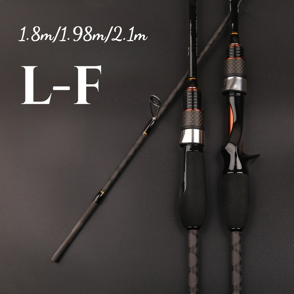 เบ็ดตกปลาน้ําเค็ม Spinning Rod Baitcasting Rod 1.8m/1.98m/2.1m Casting Rod BC