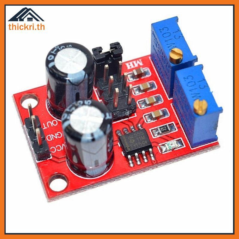 TT NE555 Pulse ความถี่ปรับสัญญาณเครื่องกําเนิดไฟฟ้า Square Wave โมดูล 1Hz 200kHz สําหรับการสอนการทดล
