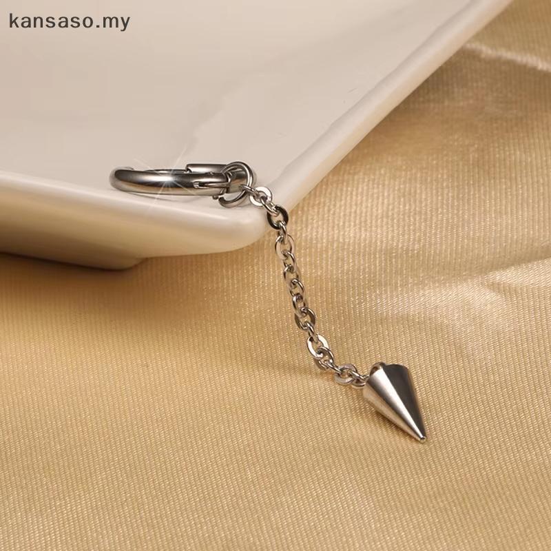 [KSA] อะนิเมะ KPop Demon Hunters Mira คอสเพลย์ต่างหู Gothic sel Chain Eardrop Rivet จี้ Hip Hop คลิป