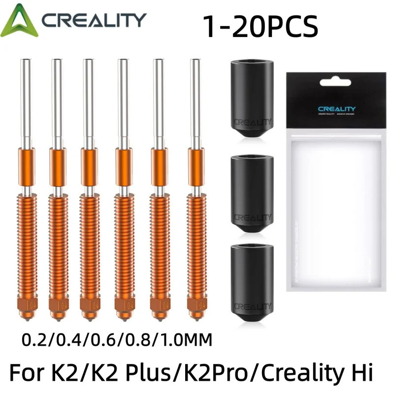 HB Creality K2 Plus Hi Combo หัวฉีด Quick-Swap ชุดหัวฉีดเหล็กแข็ง All-metal Design สําหรับ Creality 