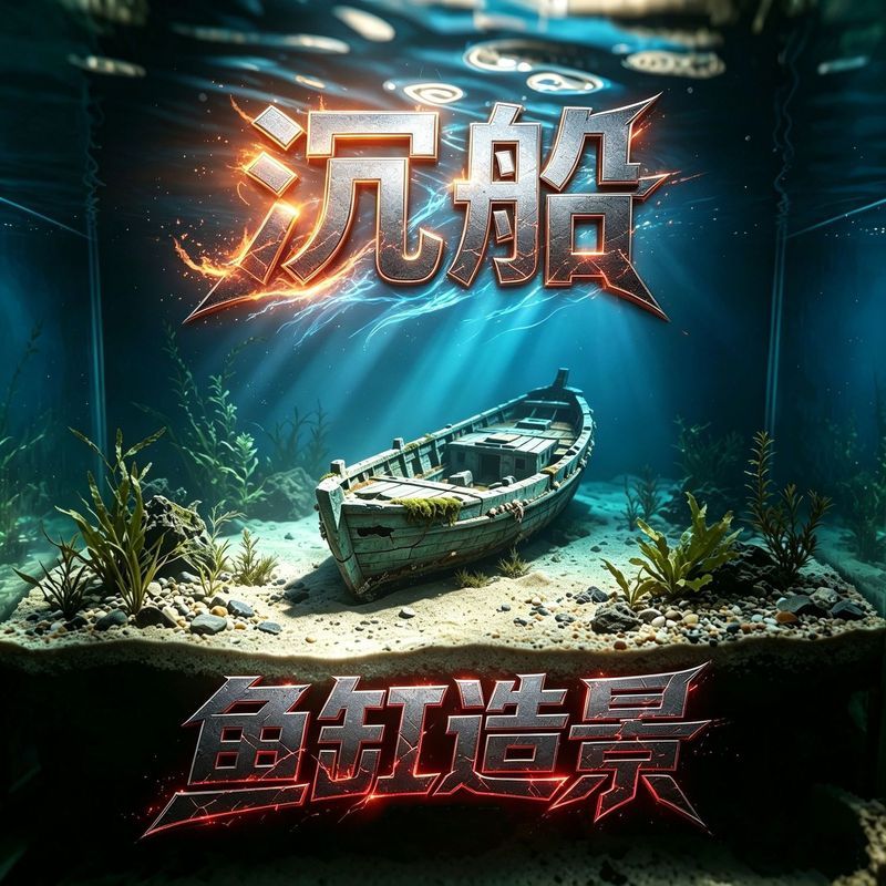 Sinking ถังปลาเครื่องประดับภูมิทัศน์ใต้น้ํา World ตกแต่งโบราณ Sinking Aquarium ชุดทิวทัศน์ Hideout H