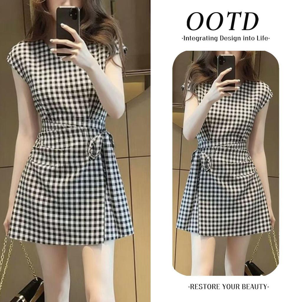 [ส่วนลด 50% ขายร้อน] 2026 ฤดูร้อนสไตล์ใหม่ลายสก๊อตเอวแคบSlimmerดูA-Lineกระโปรงแฟชั่นHigh-Endการออกแบบเฉพาะเวอร์ชั่นเกาหลีแฟชั่นสไตล์