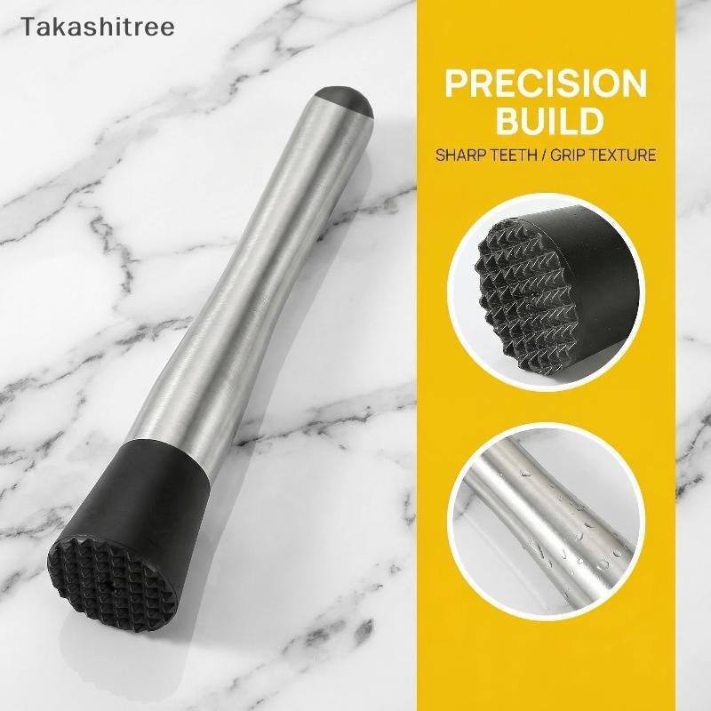 (Takashitree) Cotail Muddler Ice Hammer ผลไม้ Crusher Bar Mixer เครื่องมือทนทานสําหรับ Bartender Bar