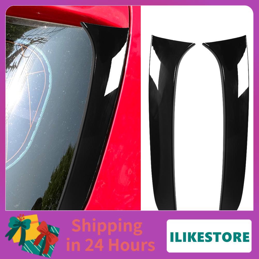 Ilikestore Ilikestore สปอยเลอร์สำหรับรถยนต์รถสปอยเลอร์ 2pcs ABS ด้านหลังด้านข้าง Wing GLOSS สีดำ 1 Series F20 F21 2012?2019