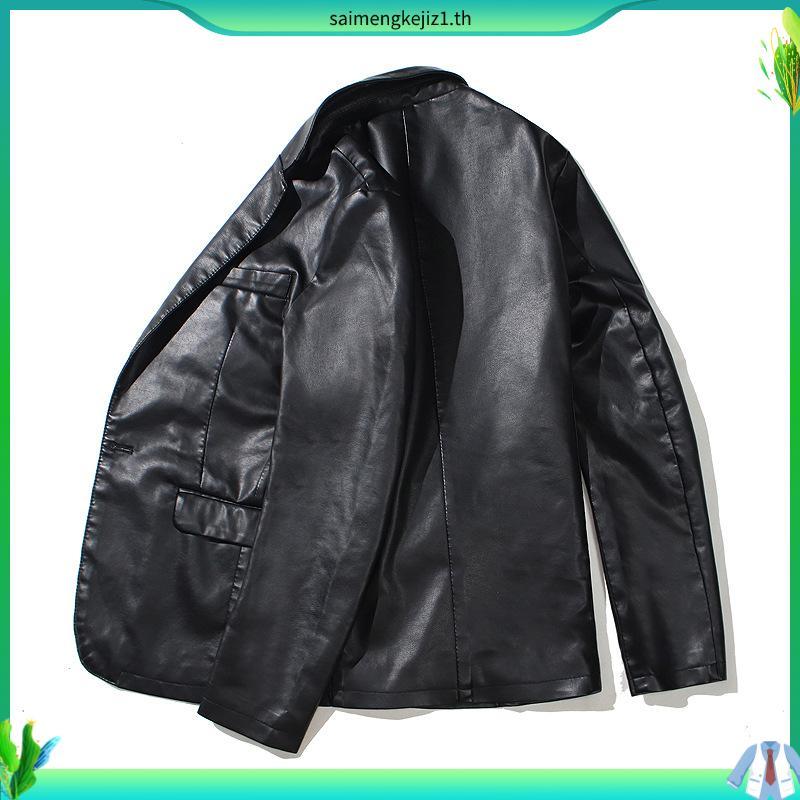 เสื้อสูท รุ่น Meit Man jacket หนังแท้  แบรนด์ Oldman แท้ สูทผู้ชาย เสื้อสูทผู้ชายสำเร็จรูป