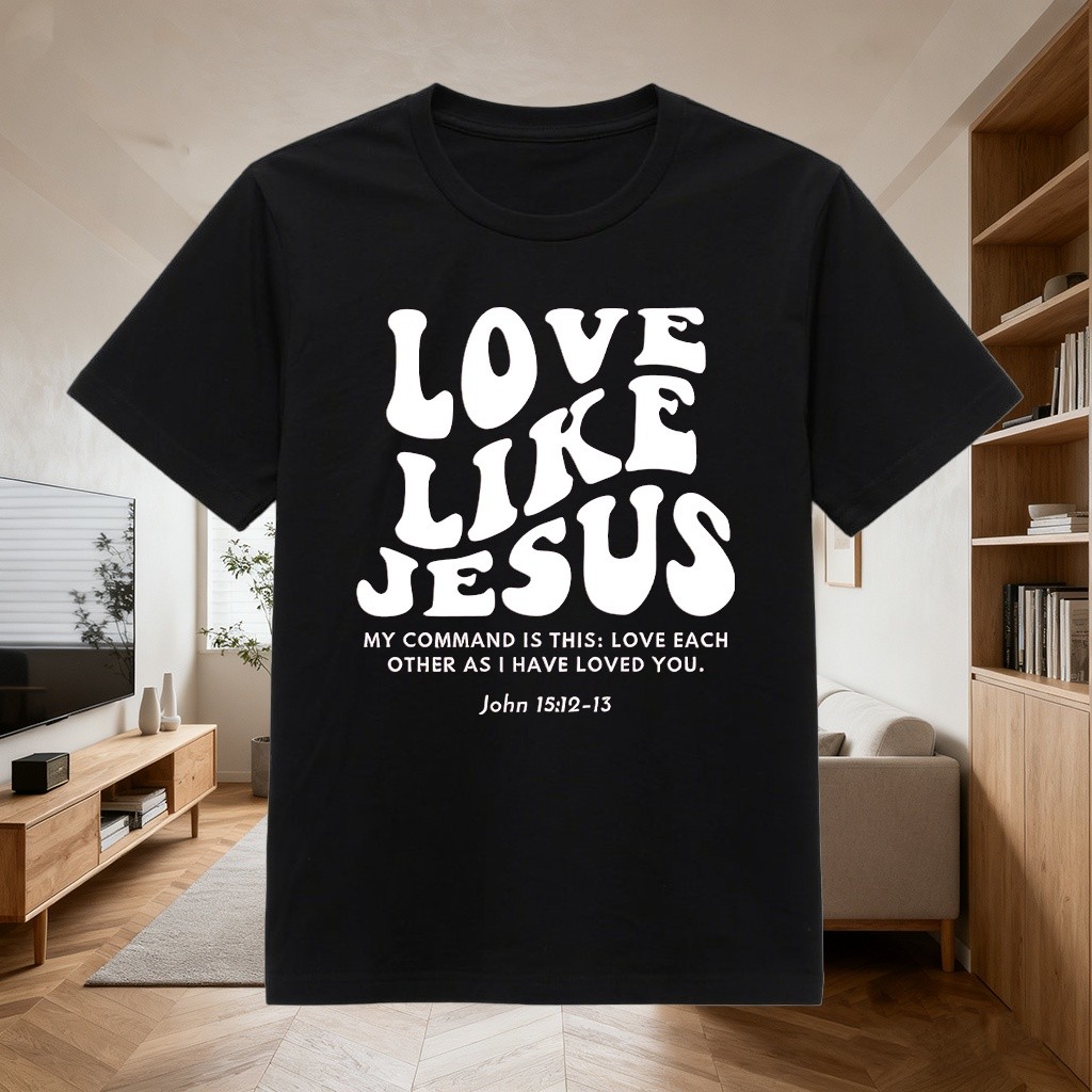 รักเหมือน jesus Pay on Delivery เสื้อหลวมผ้าฝ้าย 24s