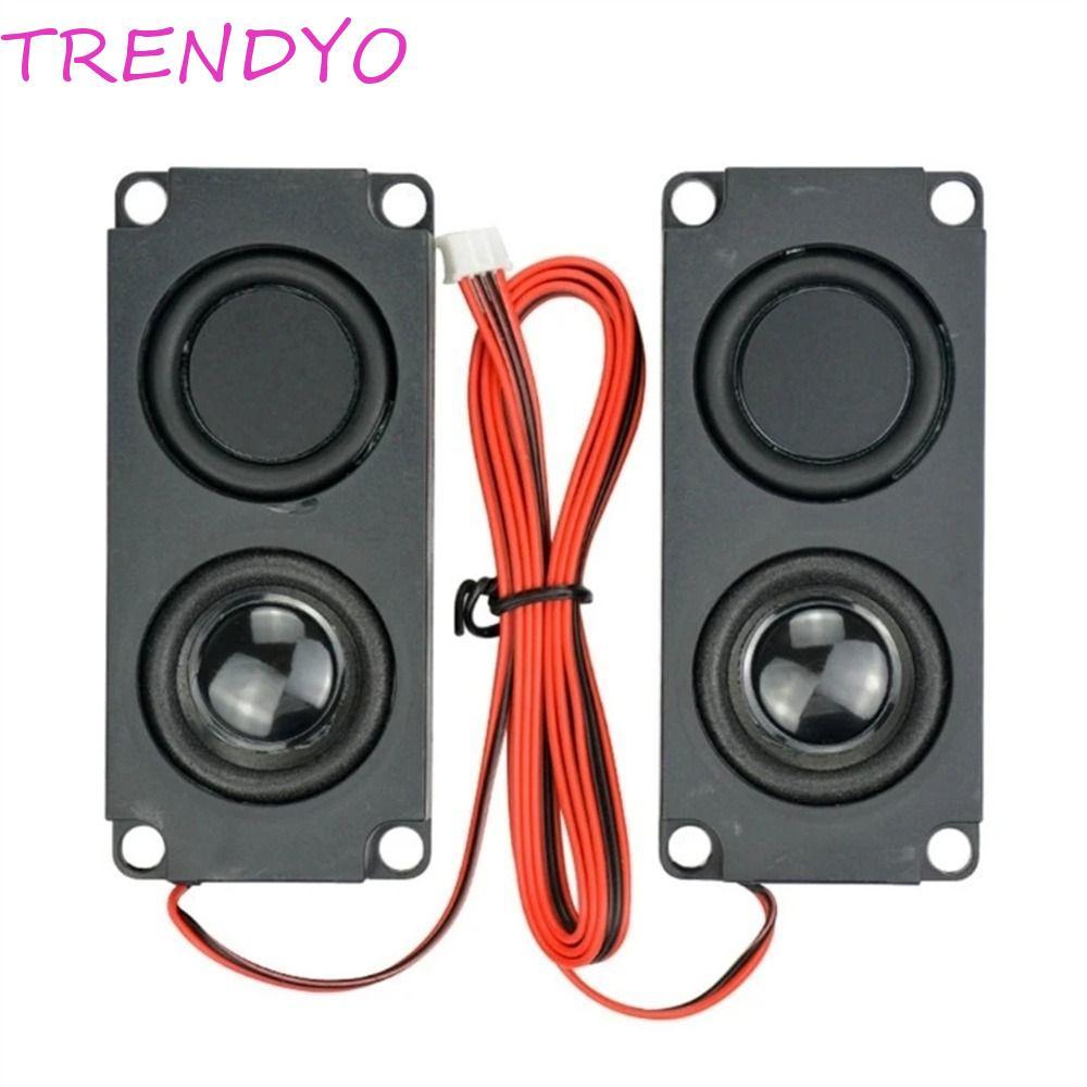 TRENDYO 10045 ลําโพง 2 ชิ้น DIY สําหรับโฮมเธียเตอร์ 8Ohm 5W ลําโพงคอมพิวเตอร์ไดอะแฟรมคู่เบสลําโพงฮอร์นแบบพกพา
